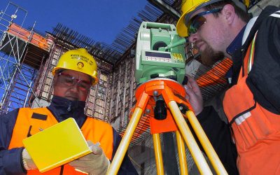 Total stations used for land surveying