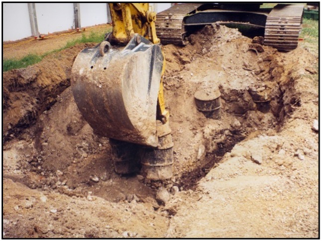 Removing Buried Drums